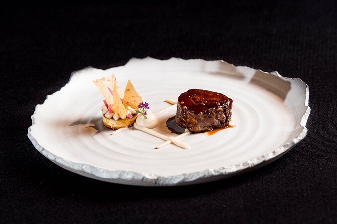 Audio visual multi-sensory chefs journey dinner experience - The American main course centers on Omaha beef