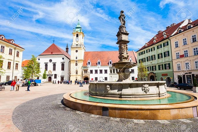 Bratislava, one day private trip from Budapest with guide! - Presidential Palace and Ganymed Fountain