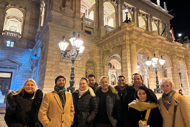 Bright Lights of Budapest Night Tour with Boat Cruise and Wine - Heroes’ Square and the opening history lesson