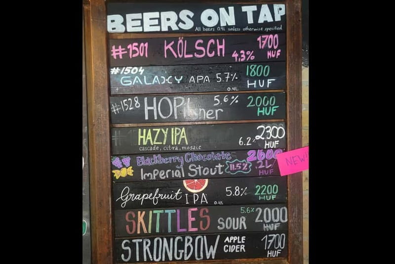 Budapest: 9-tier Hungarian & Craft Beer Tasting w/ snacks - Key points at a glance