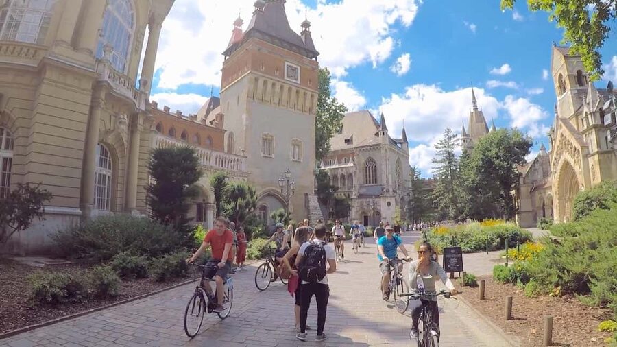 Budapest Bike Tour with a Hungarian Goulash - Heroes’ Square, Városliget, and the thermal-bath district