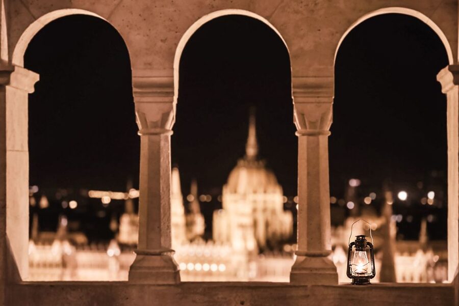 Budapest: Buda Castle District Vampires and Myths Night Tour - Fisherman’s Bastion and the final city view