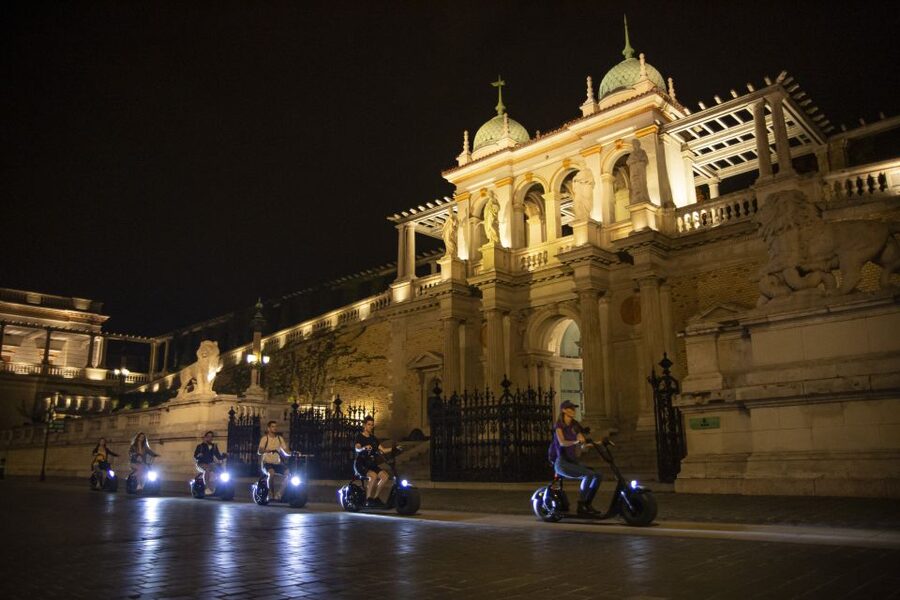 Budapest: Buda Castle E-Scooter Evening Tour - Fisherman’s Bastion and the big city view