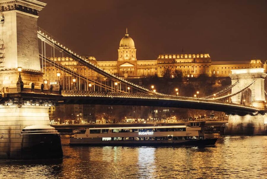 Budapest By Night Sightseeing Cruise - Parliament, Buda Castle, and the Hillside View
