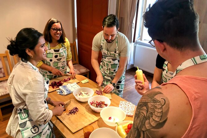 Budapest Cooking Class & Market Tour with Local Guide & Wines - The short walk to the cooking venue