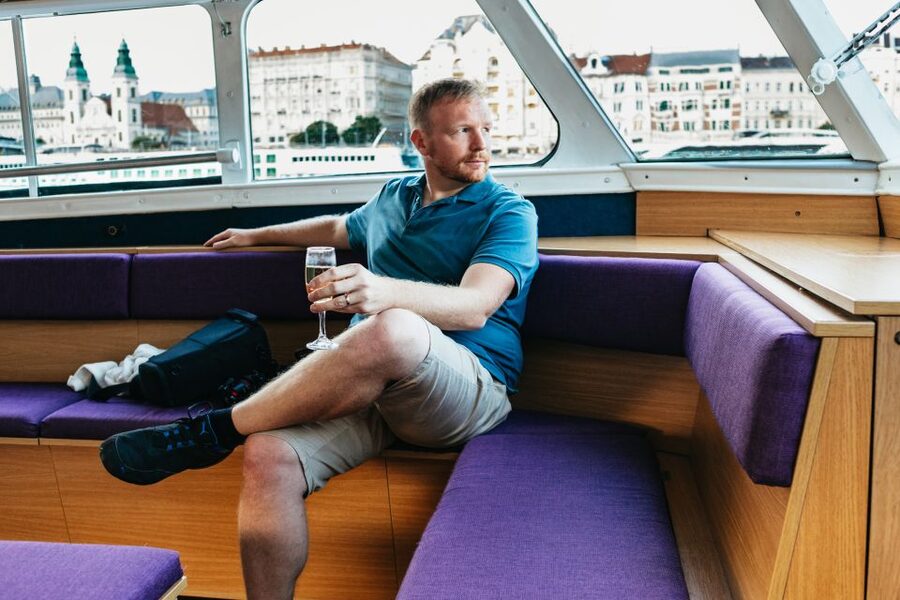 Budapest: Danube River City Lights Express Cruise - Upper deck seats, indoor comfort, and crowding