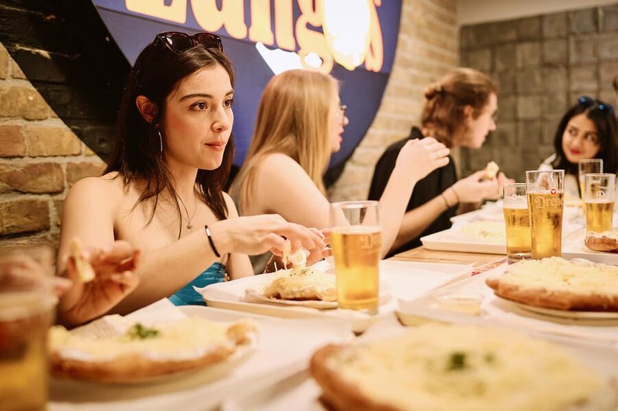 Budapest: Guided Food Tour with Wine, Beer, and Shots - Sit-down dishes: nokedli, meat, and flódni