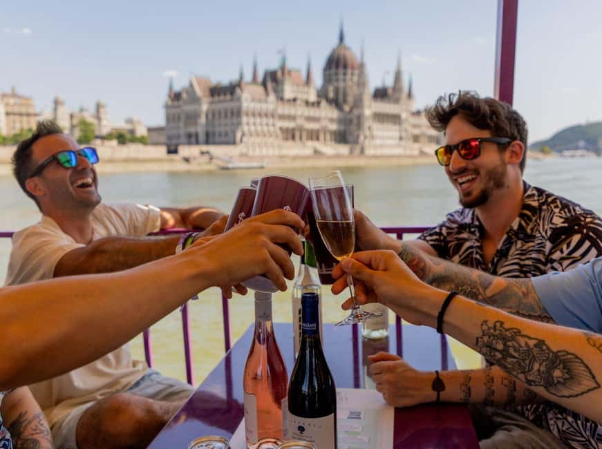 Budapest: Sunset Cruise with 2 Cocktails - Starting beside Elizabeth Bridge on the Pest side