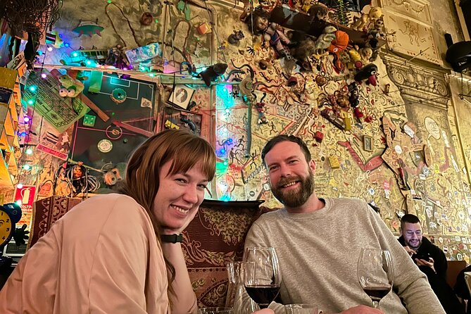 Budapest Wine Crawl with Sausage and Cheese Charcuterie - Stop three: your choice in a ruin-bar setting