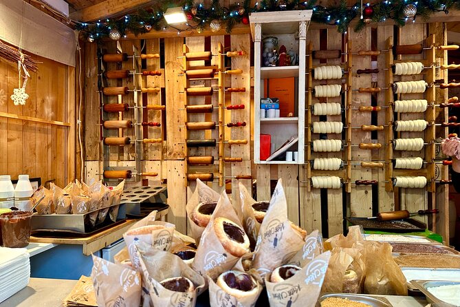 Budapest Wonderland - A Christmas Market Tour with Chimney Cake & Mulled Wine - Vörösmarty Square and the finish in central Budapest