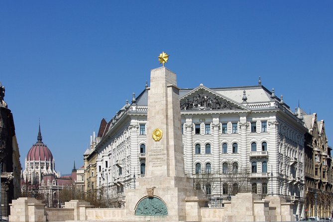 Classic Walk in Budapest Historical Center - Pesti Vigadó and the end of the pedestrian street
