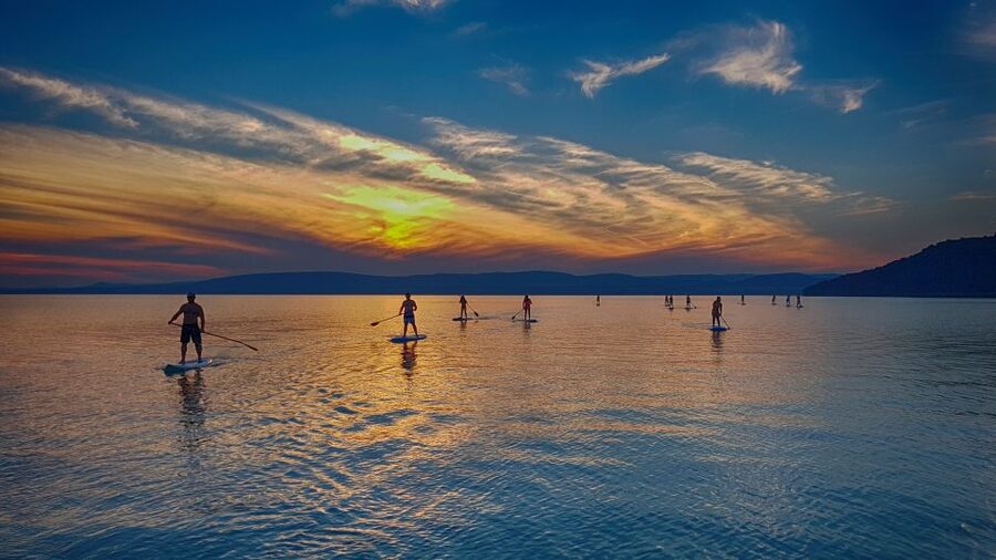Lake Balaton: Sunset SUP Tour along the Tihany National Park - A quiet break, a swim, or time on your back