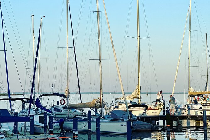 Sailing at Lake Balaton - Swimming away from shore