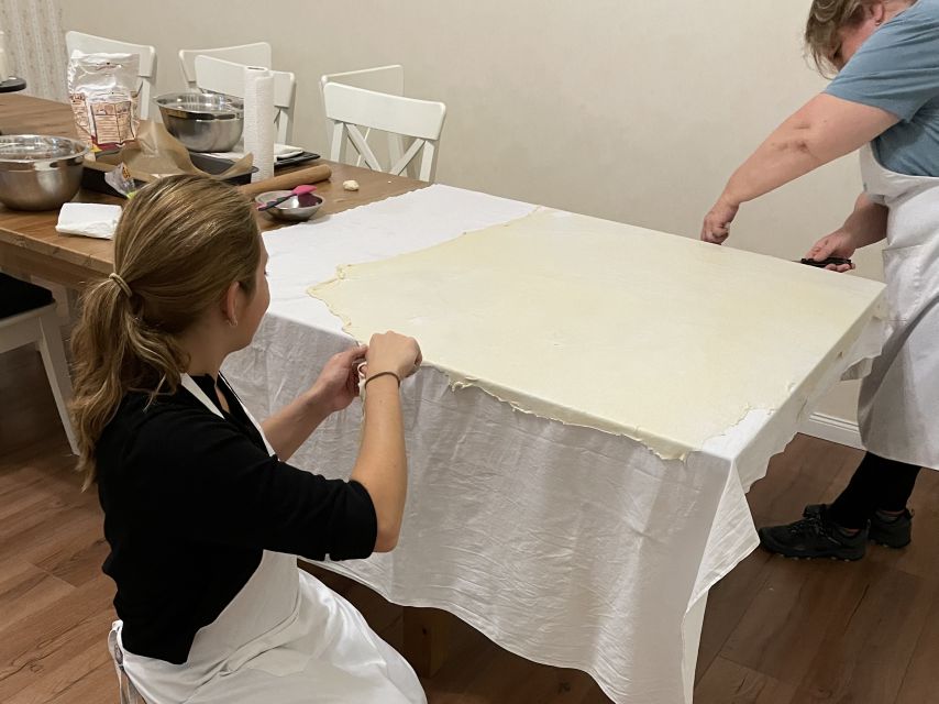 Stretched Strudel Making Class with 2 Different Fillings - Practical advice for making the most of it