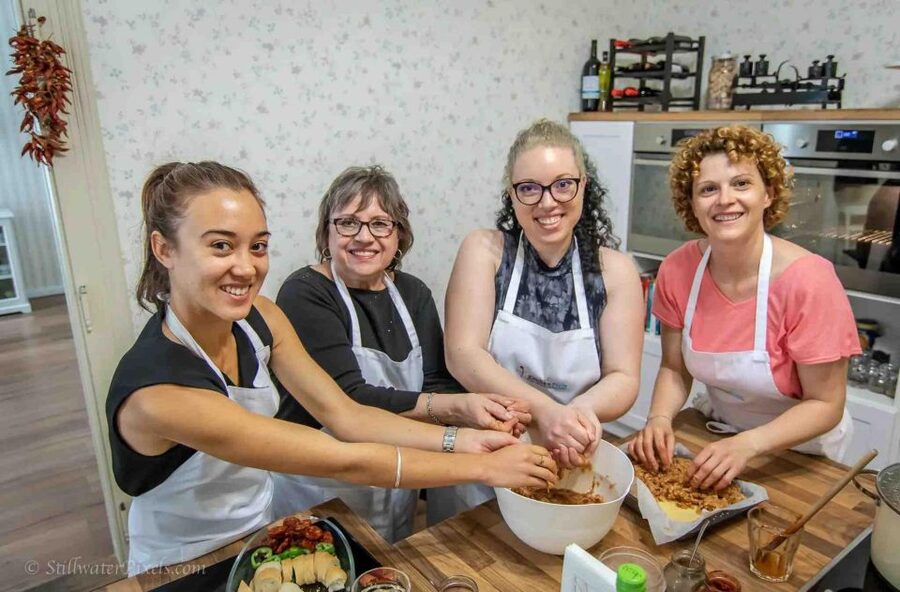 Stretched Strudel Making Class with 2 Different Fillings - Choosing two fillings with different personalities