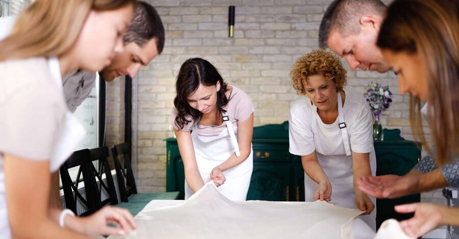 Stretched Strudel Making Class with 2 Different Fillings - Arriving at the private apartment on Király u. 77